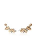 Ruth Grieco 18k Gold And Diamond Stud Earrings