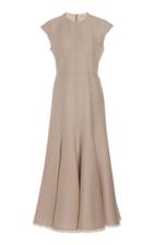 Gabriela Hearst Crowther Frayed Wool Silk Dress