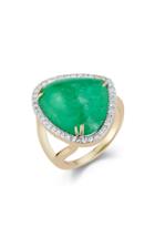 Mateo X Muzo 14k Gold, Emerald And Diamond Ring Size: 6