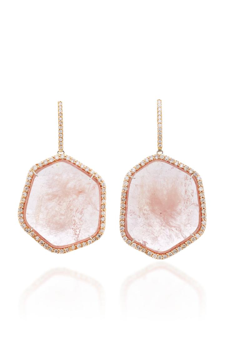 Kimberly Mcdonald One-of-a-kind Pink Sapphire Slice Earrings