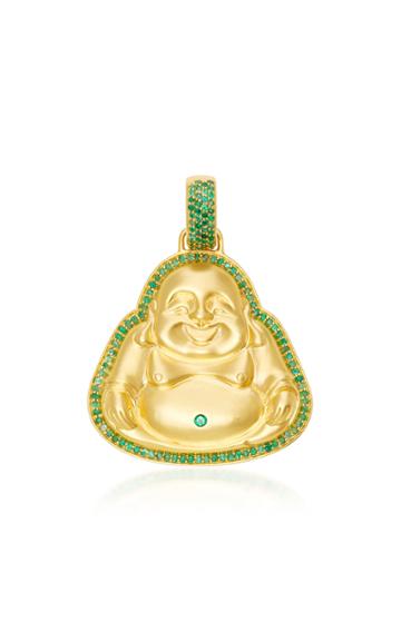 Buddha Mama Large Buddha Mama Pendant With Gemfields Emeralds