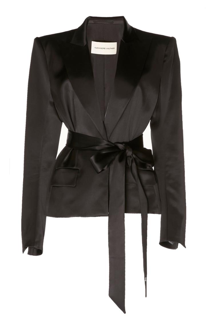 Alexandre Vauthier Self-belted Wrap Blazer