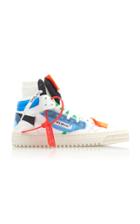 Off-white C/o Virgil Abloh Off-court Pvc And Leather High-top Sneaker