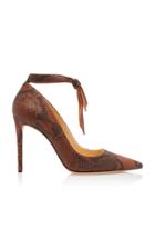 Alexandre Birman Clarita Python Leather Pumps