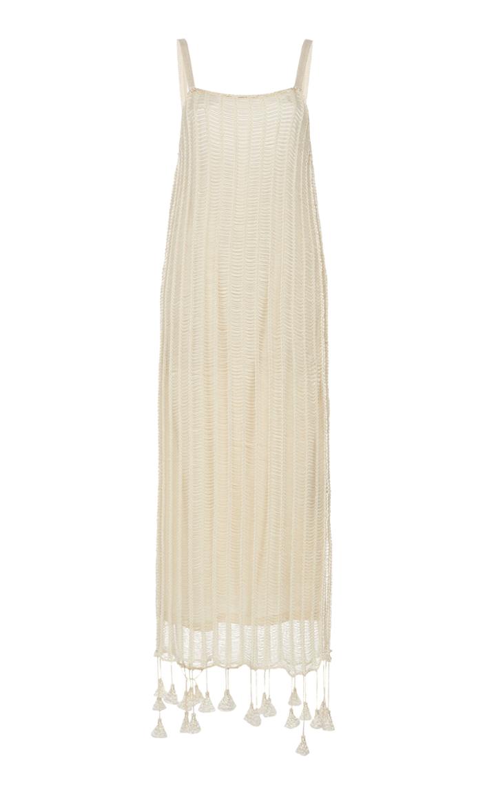 Moda Operandi Jil Sander Layered Knit Midi Dress