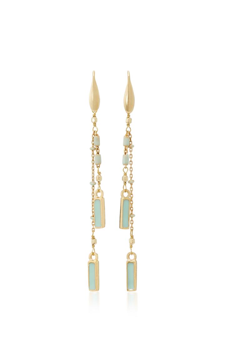 Isabel Marant Gold-tone Brass Resin And Tin Earrings