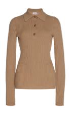 Salvatore Ferragamo Wool-blend Knitted Polo Shirt