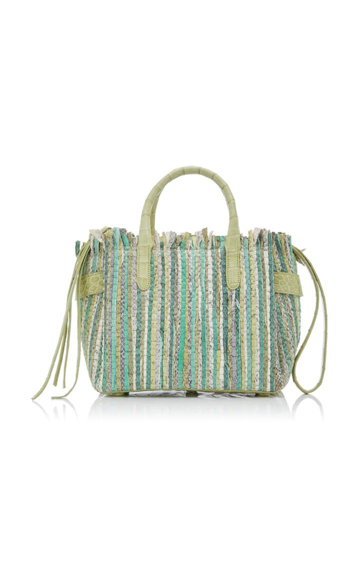 Nancy Gonzalez Cristie Mini Crocodile And Elaphe Bag