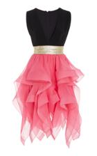 Reem Acra Ruffled Mini Dress