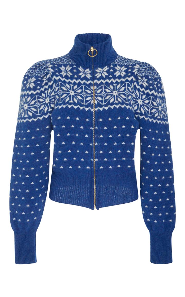 Tory Burch Elyse Zip Front Cardigan