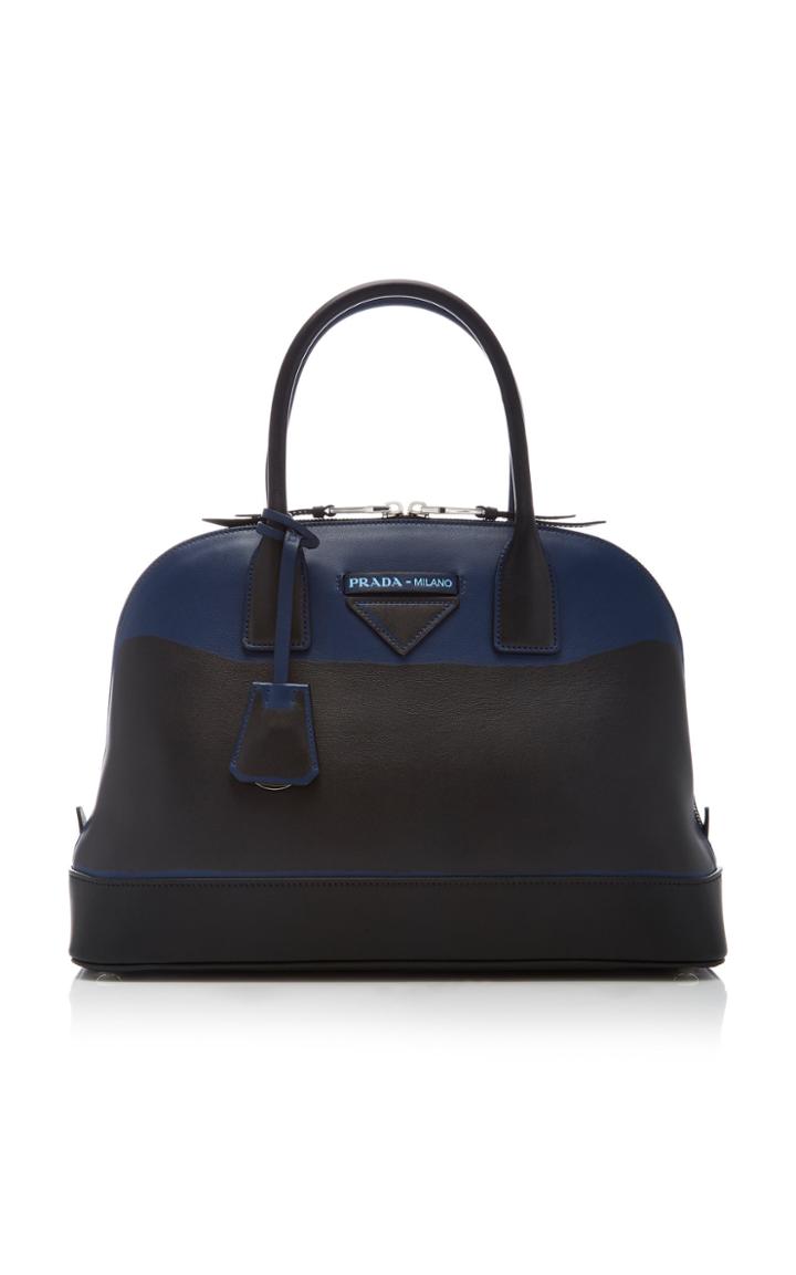 Prada Two-tone Leather Tote