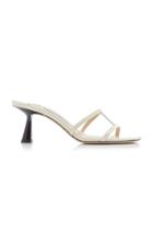 Jimmy Choo Ria Two-tone Leather Sandals