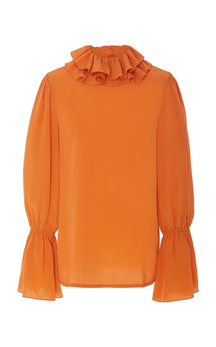 Tory Burch Ruffled Silk Blouse