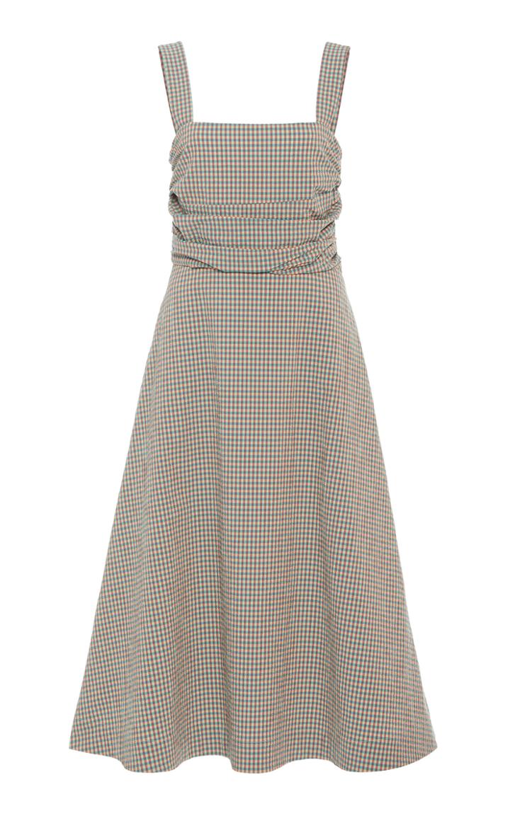 Veronica Beard Positano Gingham Maxi Dress