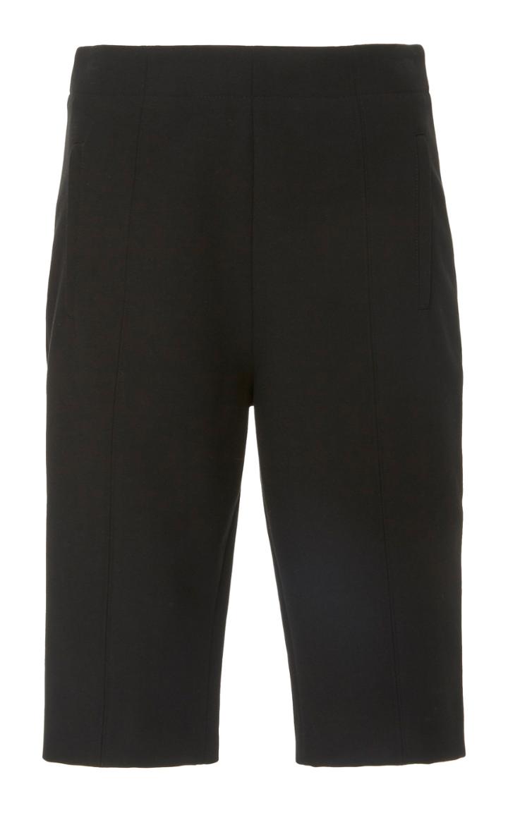 Tibi Anson Stretch-crepe Biker Shorts Size: 2