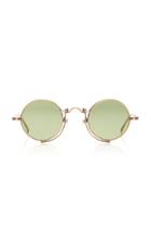 Matsuda Eyewear Round-frame Gold-tone Sunglasses