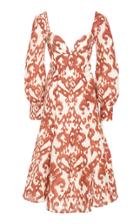 Andres Otalora Fernandez Linen Midi Dress