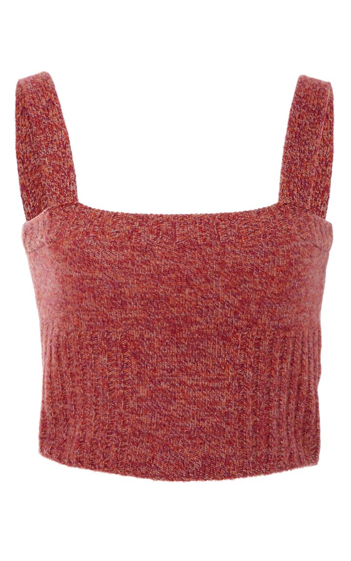 Red Valentino Wool Crop Top