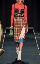 Versace Corset And Tweed Wool-blend Dress