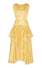 Acler Grosvenor Cutout Printed Georgette Dress