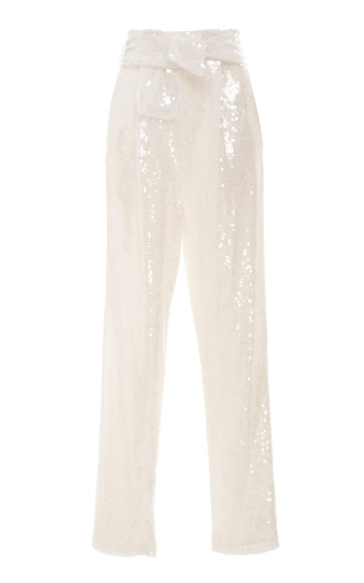 Sally Lapointe Stretch Sequins Tapered Pant