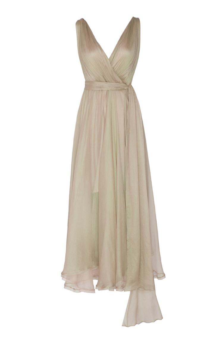 Maria Lucia Hohan Samira Metallic Mousseline Dress