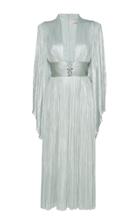 Maria Lucia Hohan Charlize Metallic Silk Dress