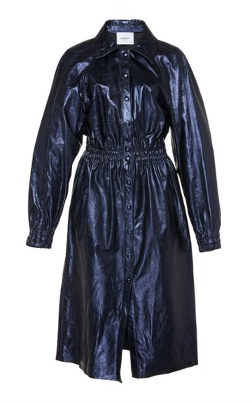 Dondup Leather Coat Dress