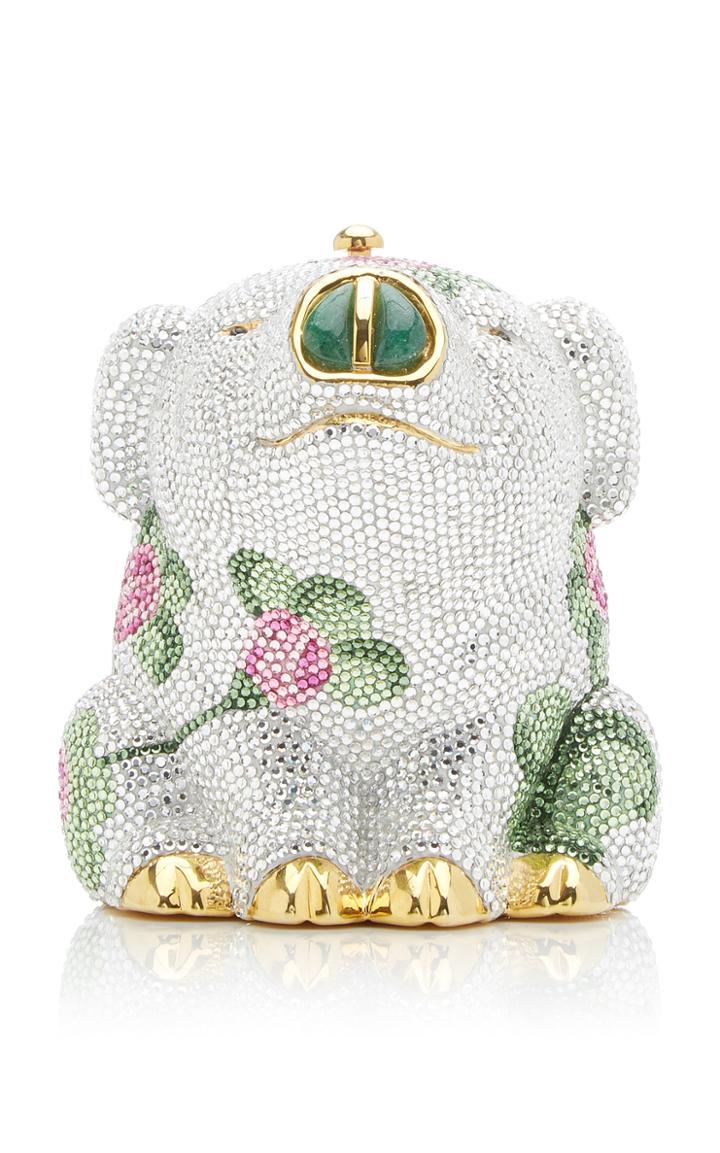 Moda Operandi Judith Leiber Couture Rosebud Pig Crystal Novelty Clutch