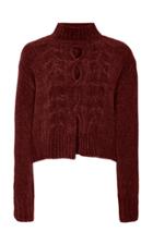 Cushnie Cutout Cable Knit Sweater