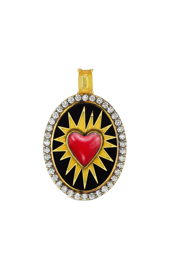 Moda Operandi Holly Dyment 18k Yellow Gold Superhero Heart Charm