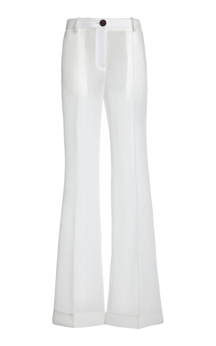 Moda Operandi Peter Do Chiffon High-rise Flared-leg Trousers