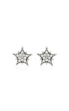 Nam Cho Stars 18k White Gold Diamond Earrings