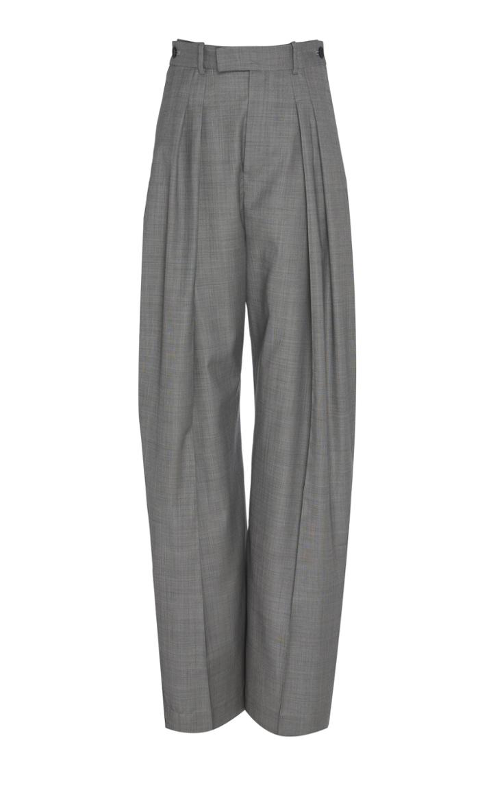 Jw Anderson Wool High-waisted Wide-leg Trousers