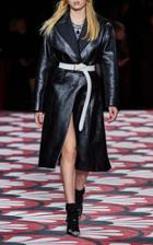 Moda Operandi Miu Miu Leather Knee-length Coat