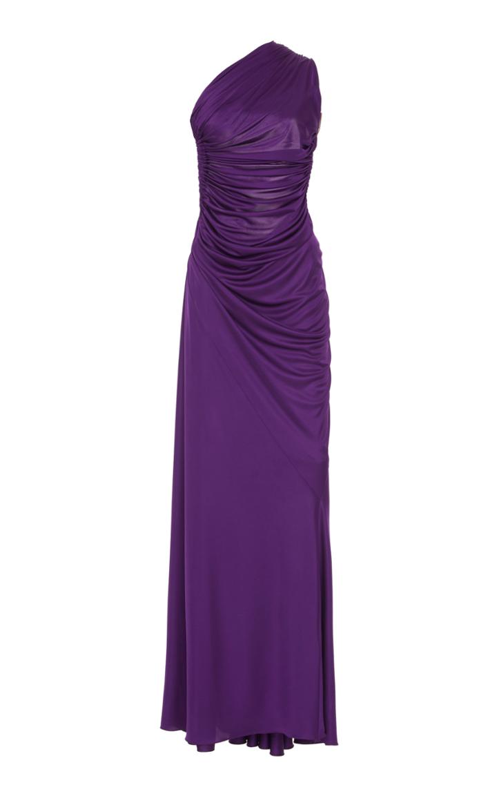 Roberto Cavalli Asymmetric Draped Gown
