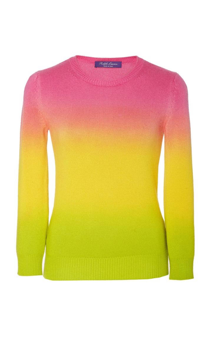 Ralph Lauren Ombre Cashmere Crewneck Sweater