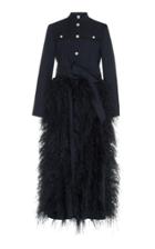Huishan Zhang Chocolat Full Length Coat