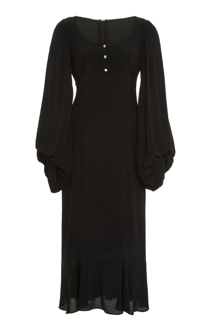 Staud Lara Blouson Sleeve Maxi Dress