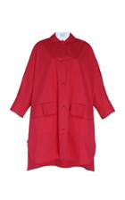 Delpozo Oversized Cotton Trench Coat