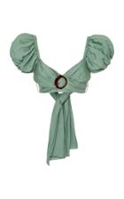 Moda Operandi Significant Other Solace Linen Buckle Tie Bodice Size: 2