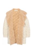 Moda Operandi Philosophy Di Lorenzo Serafini Faux Fur-trimmed Quilted Cotton Coat