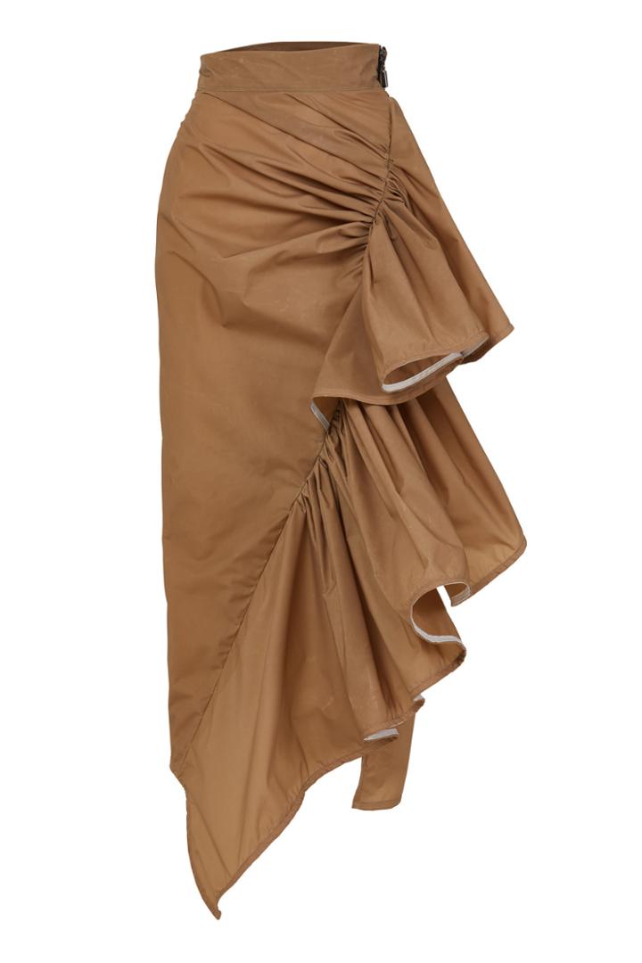Maticevski Triptych Ruffled Taffeta Skirt