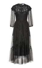 Moda Operandi Red Valentino Floral Organza Midi Dress