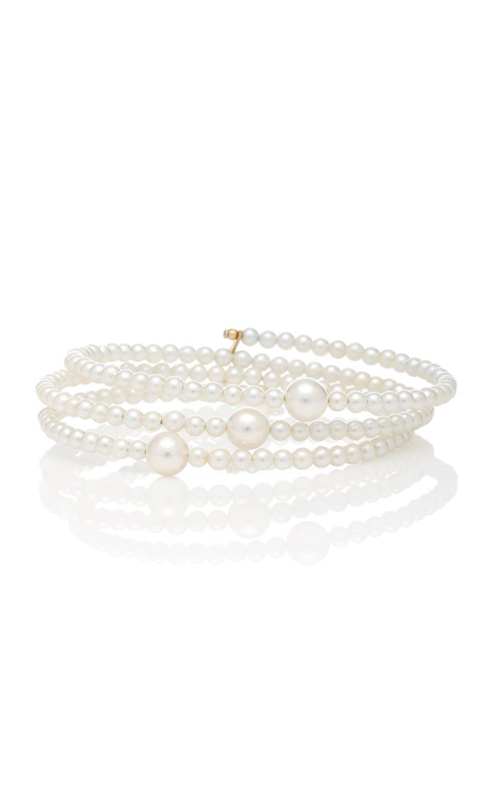 Mizuki Triple Row Pearl Bracelet