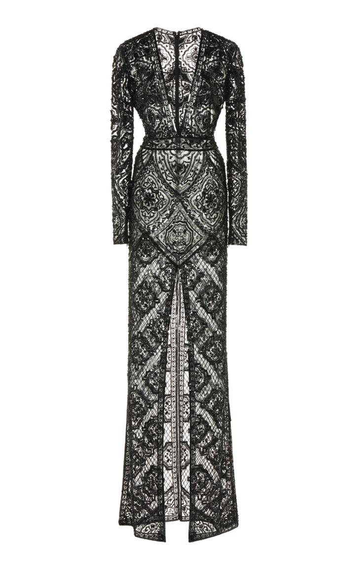 Moda Operandi Zuhair Murad Bead-embellished Net Gown Size: 32