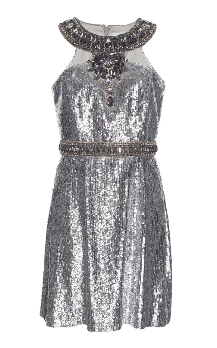 Andrew Gn Sequin Embellished Cocktail Dress