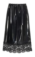 N 21 N&deg;21 Marisa Lace Trim Patent Leather Skirt