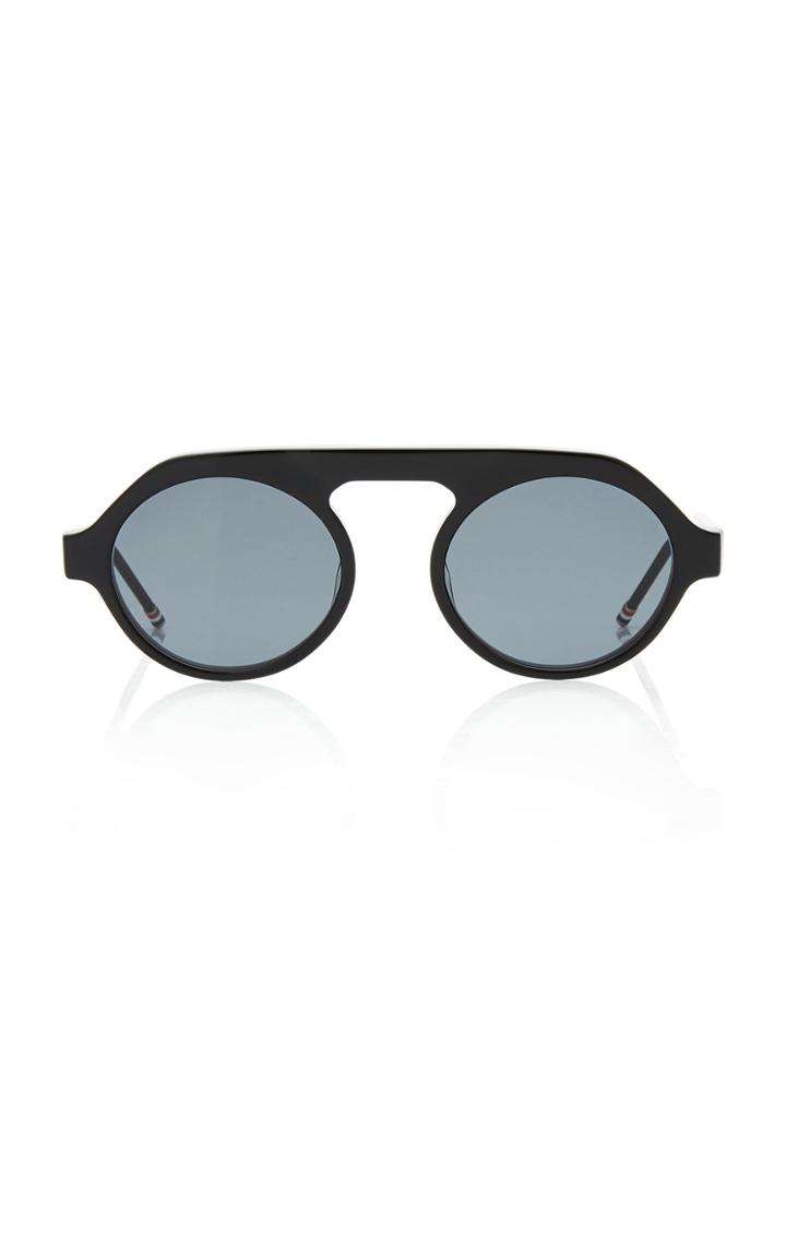 Thom Browne Matte Acetate Round Sunglasses