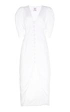 Moda Operandi Gl Hrgel Linen Button-front Midi Dress Size: Xs